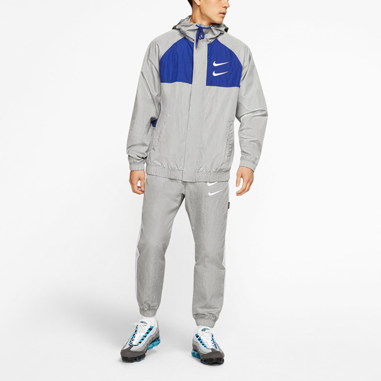 Мужская куртка Nike Swoosh (серая) — фото 5