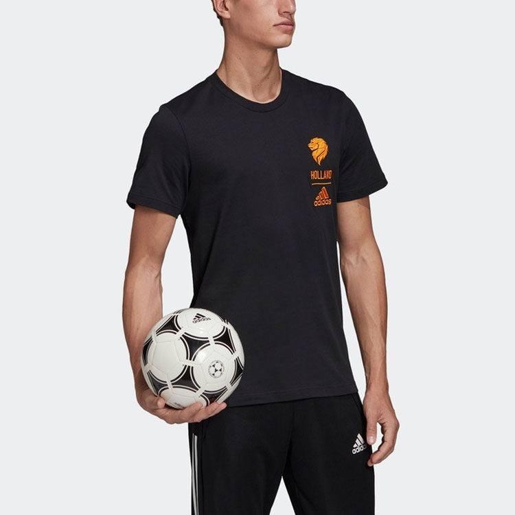 Мужская футболка adidas (оранжевая) — фото 6