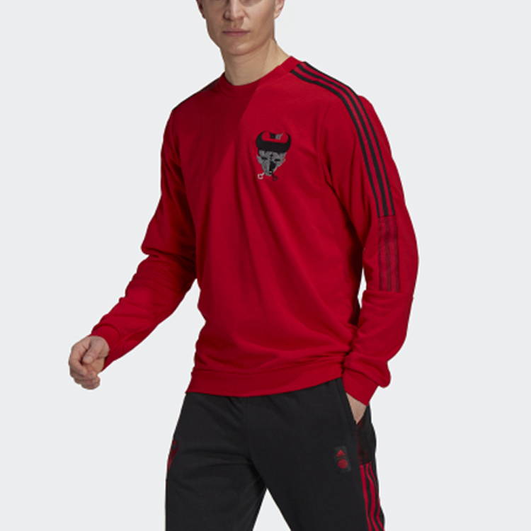 Мужское худи adidas CNY (красное) — фото 3