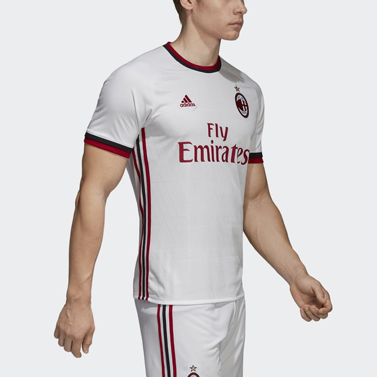 Мужская футболка adidas AC Milan 17-18 Away (белая) — фото 5