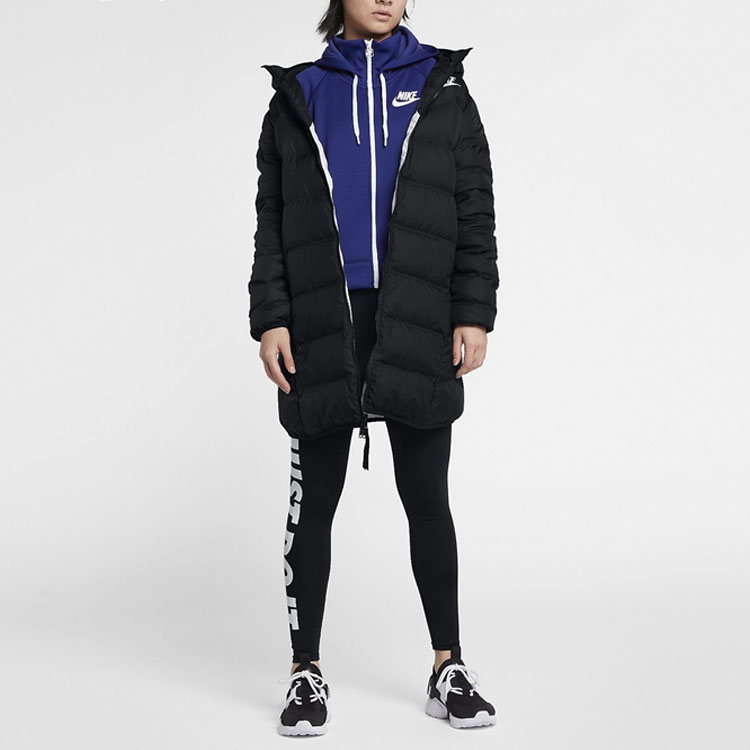 Женский пуховик Nike Sportswear Windrunner (черный) — фото 6