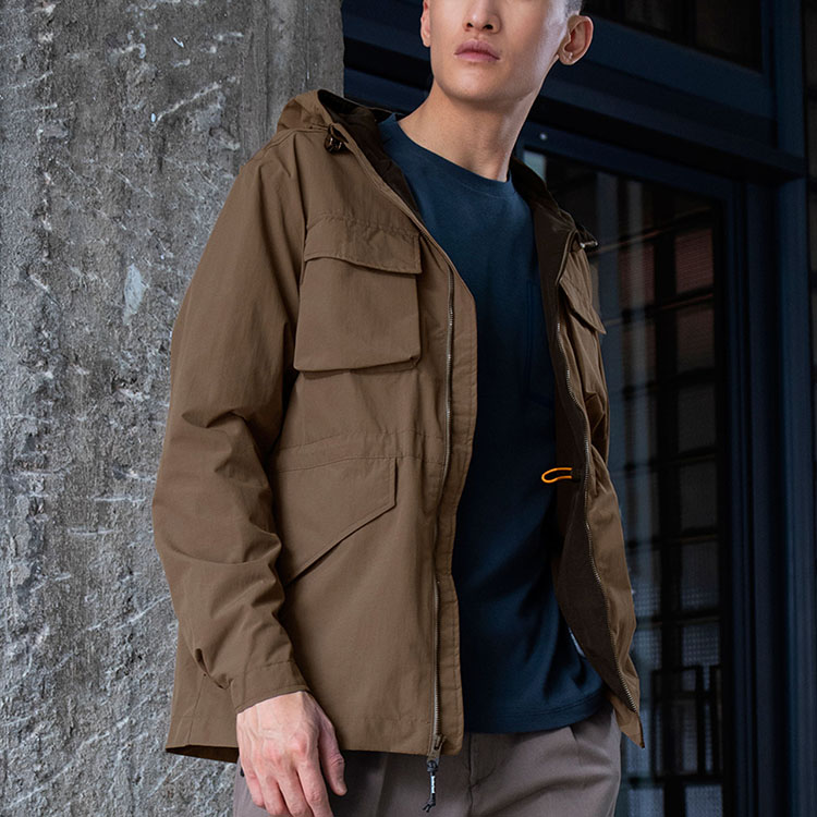 Мужская куртка Timberland (коричневый) — фото 4