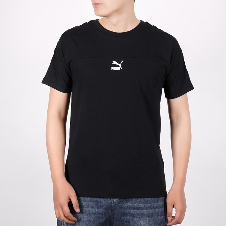 Мужская футболка PUMA Logo (черная) — фото 3