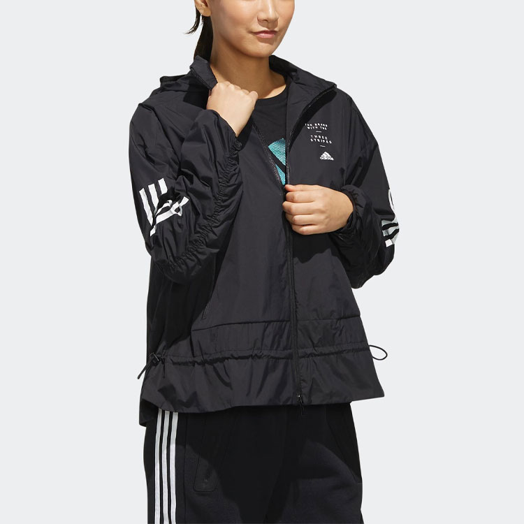 Женская куртка adidas (черная) — фото 3