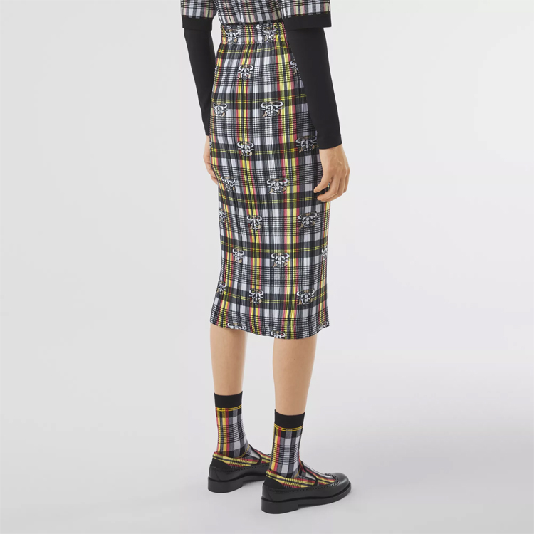 Женские юбка Burberry (желтый) — фото 6