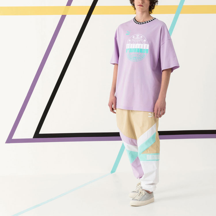 Мужская футболка PUMA x DIAMOND (светло-фиолетовая) — фото 3