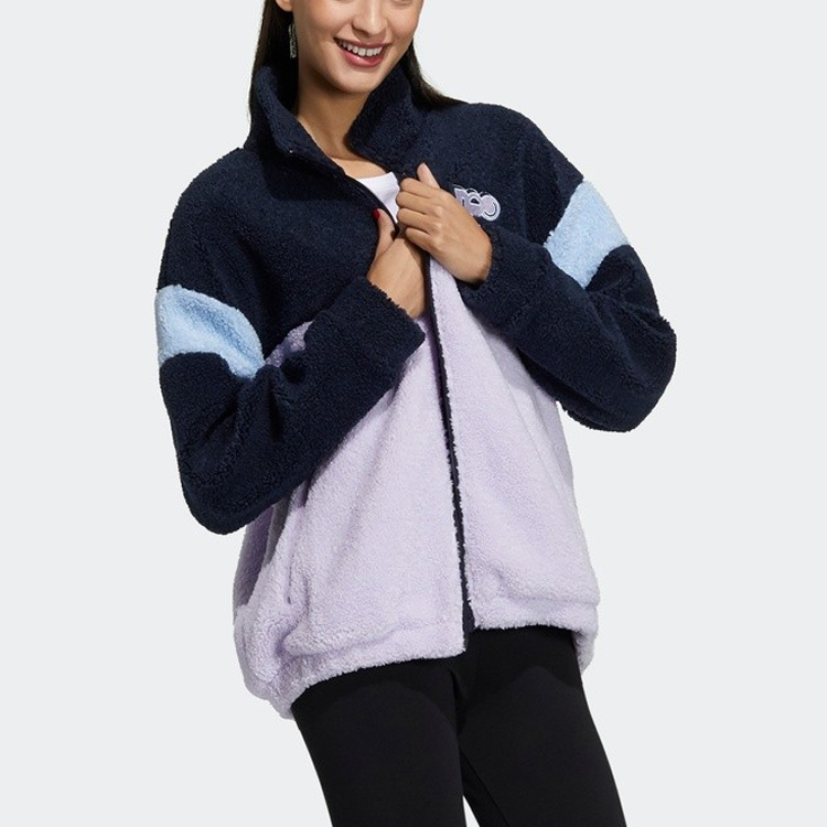 Женская куртка adidas neo (синяя) — фото 5