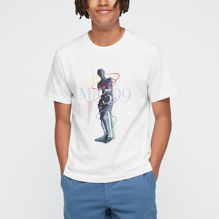 Футболка UNIQLO × utT (белый) — фото 2