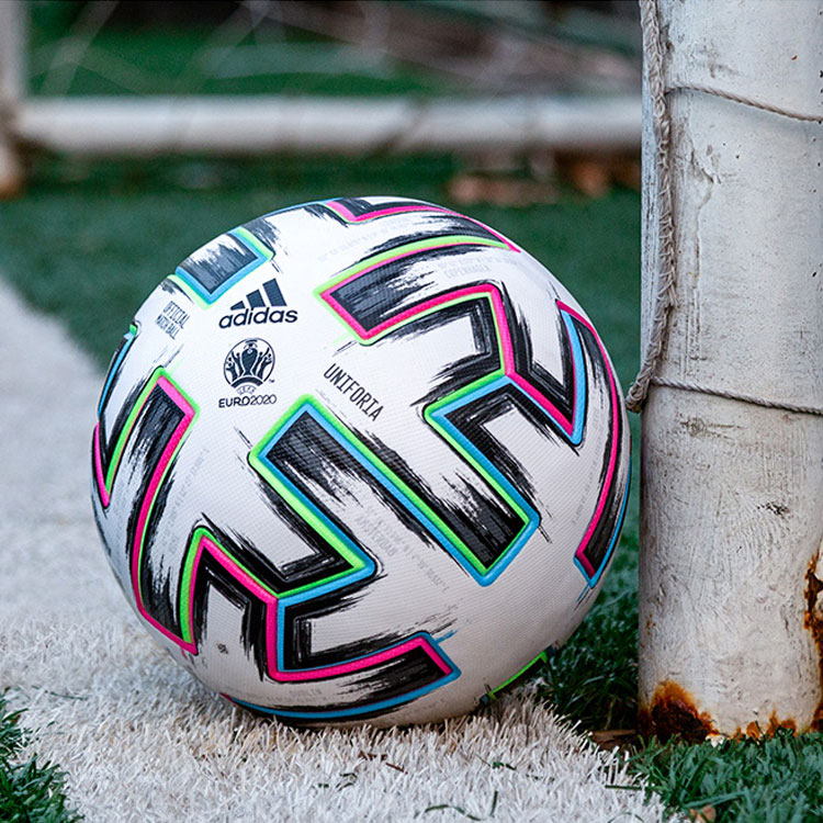Adidas Size 5 Soccer Ball Pu Machine Stitched Soccer Ball Unisex Black Green Blue