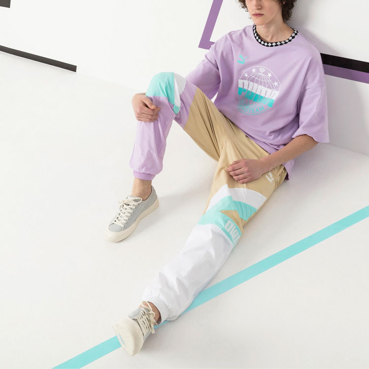 Мужская футболка PUMA x DIAMOND (светло-фиолетовая) — фото 4