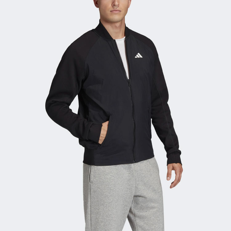 Мужская куртка adidas M Vrct Tiger (черная) — фото 6