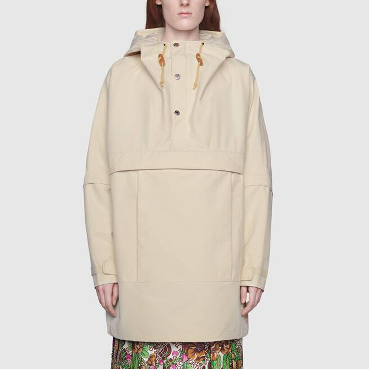 Женская куртка Gucci x THE NORTH FACE Windbreaker (белая) — фото 3