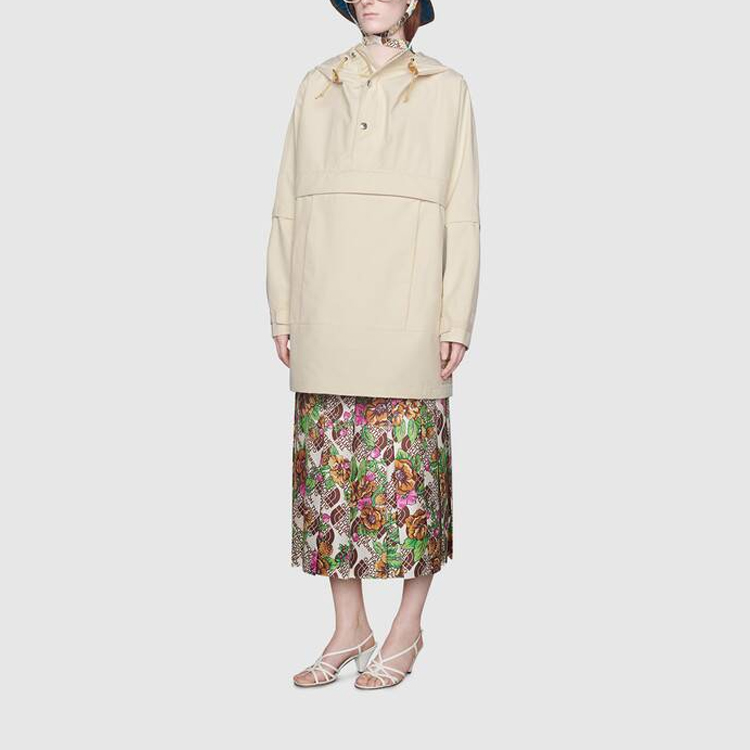 Женская куртка Gucci x THE NORTH FACE Windbreaker (белая) — фото 2