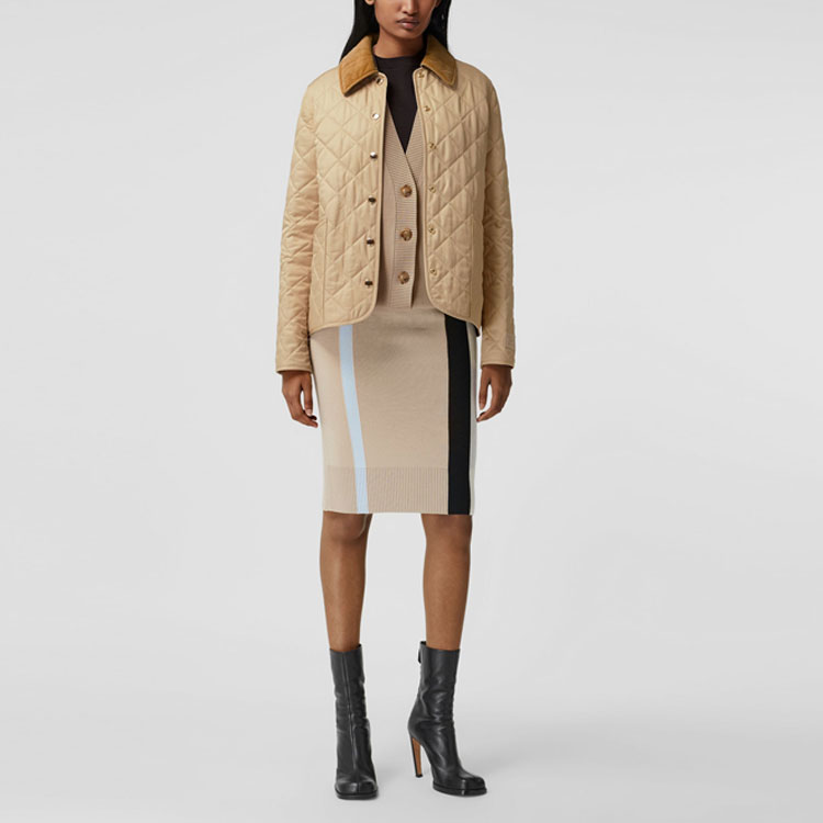 Женская куртка Burberry (коричневый) — фото 6