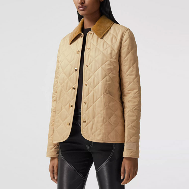 Женская куртка Burberry (коричневый) — фото 4