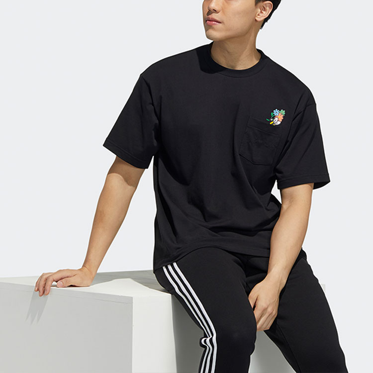 Мужская футболка adidas Originals Print (черная) — фото 4