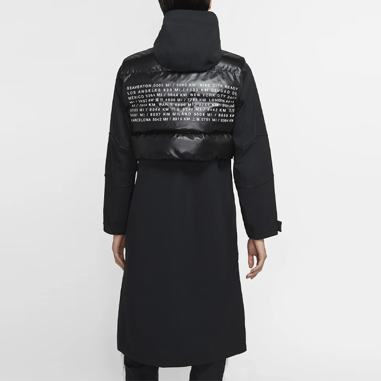 Женская куртка Nike Sportswear City Ready (черная) — фото 8