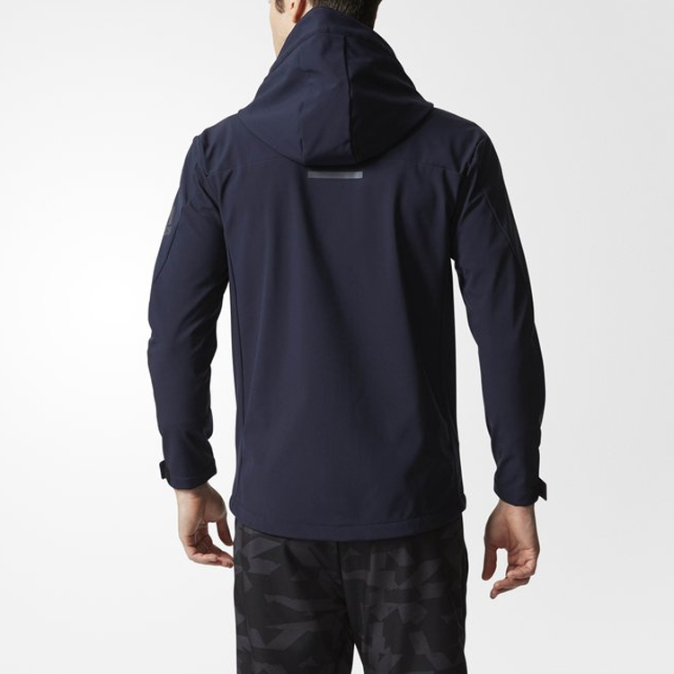 Мужская куртка adidas (синяя) — фото 4