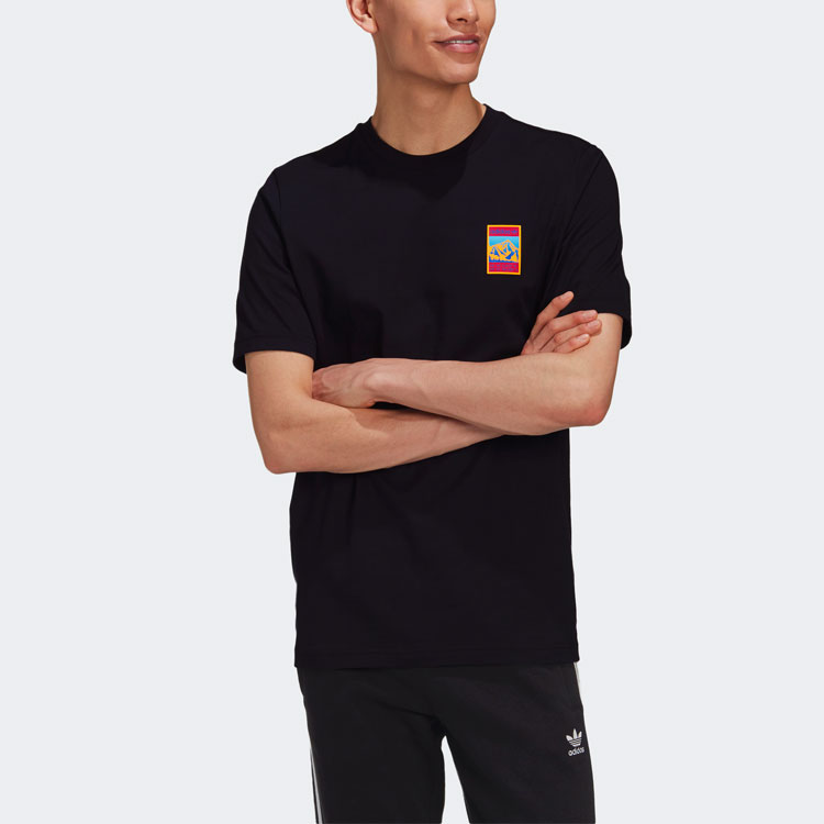 Мужская футболка adidas originals ADIPLORE GRAPHIC (черная) — фото 3
