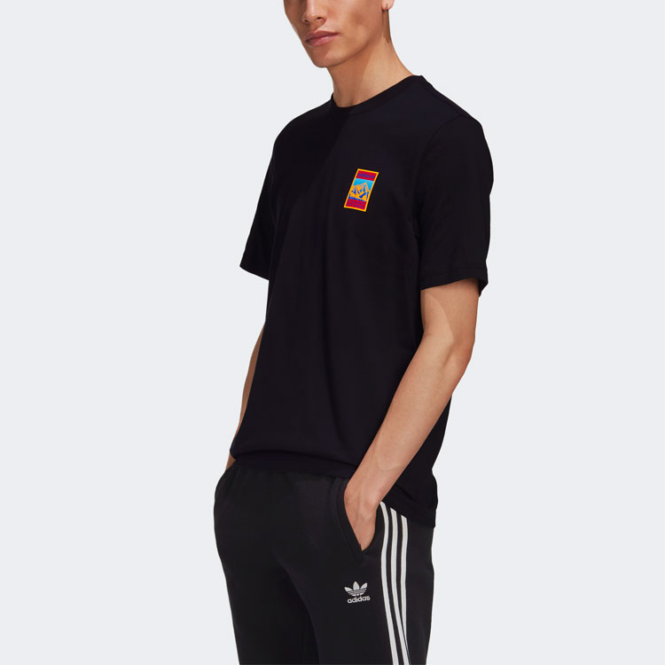 Мужская футболка adidas originals ADIPLORE GRAPHIC (черная) — фото 5