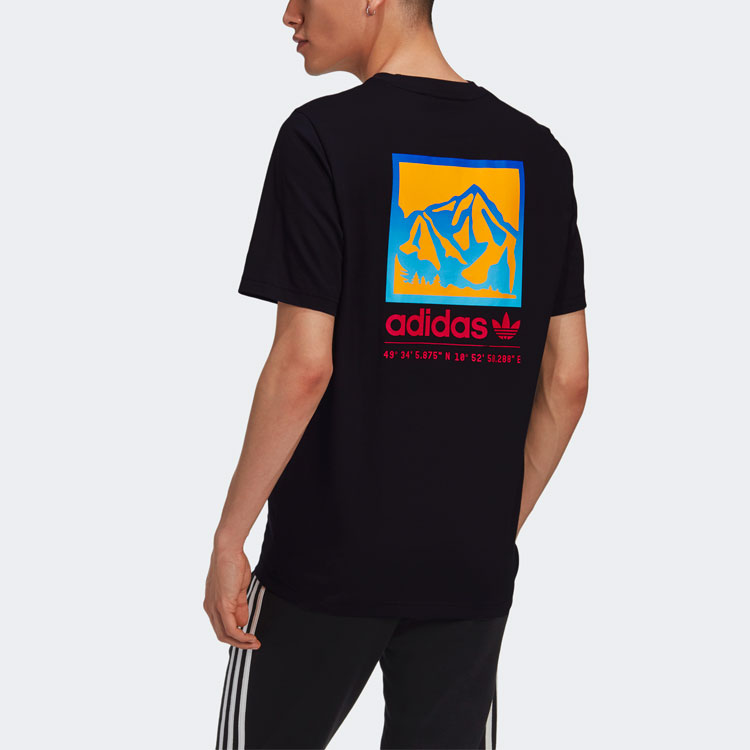Мужская футболка adidas originals ADIPLORE GRAPHIC (черная) — фото 4