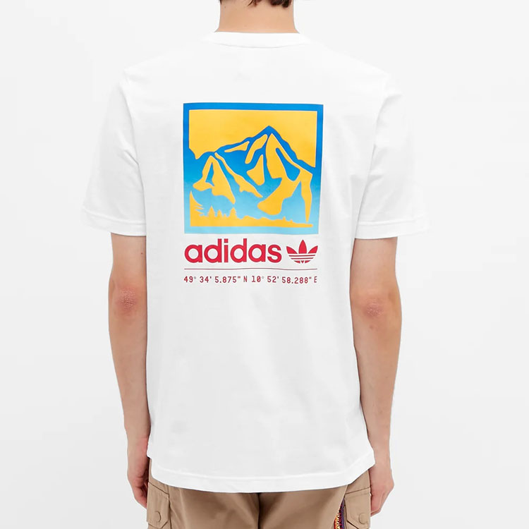 Мужская футболка adidas originals Трелистник (белая) — фото 4