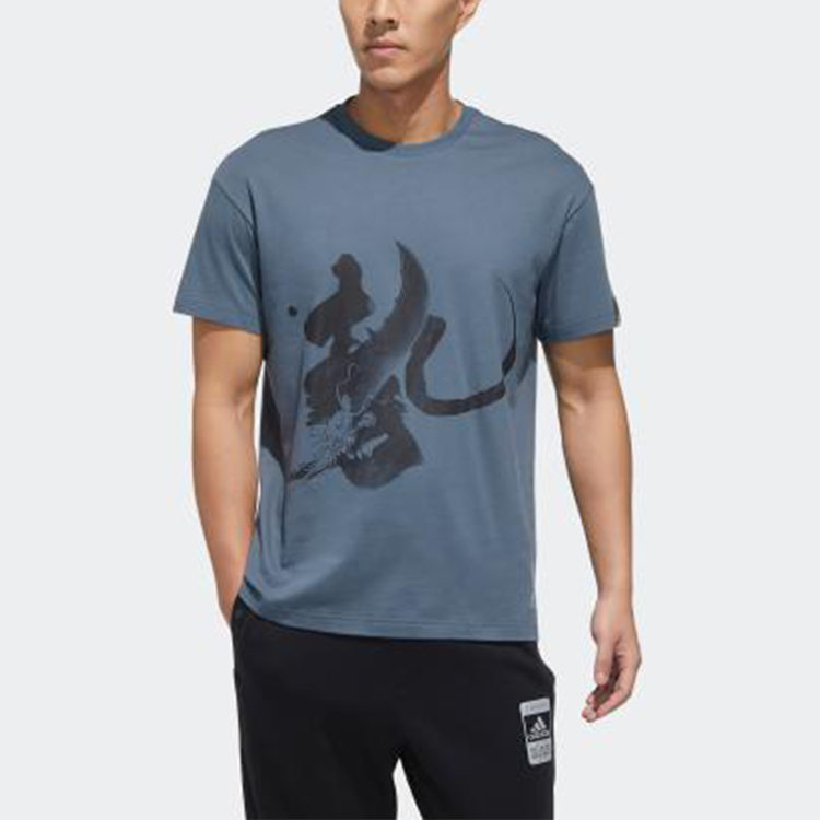Мужская футболка Nike T (синяя) — фото 3