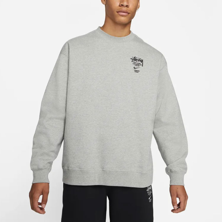 Худи Stussy x Nike (серая) — фото 4