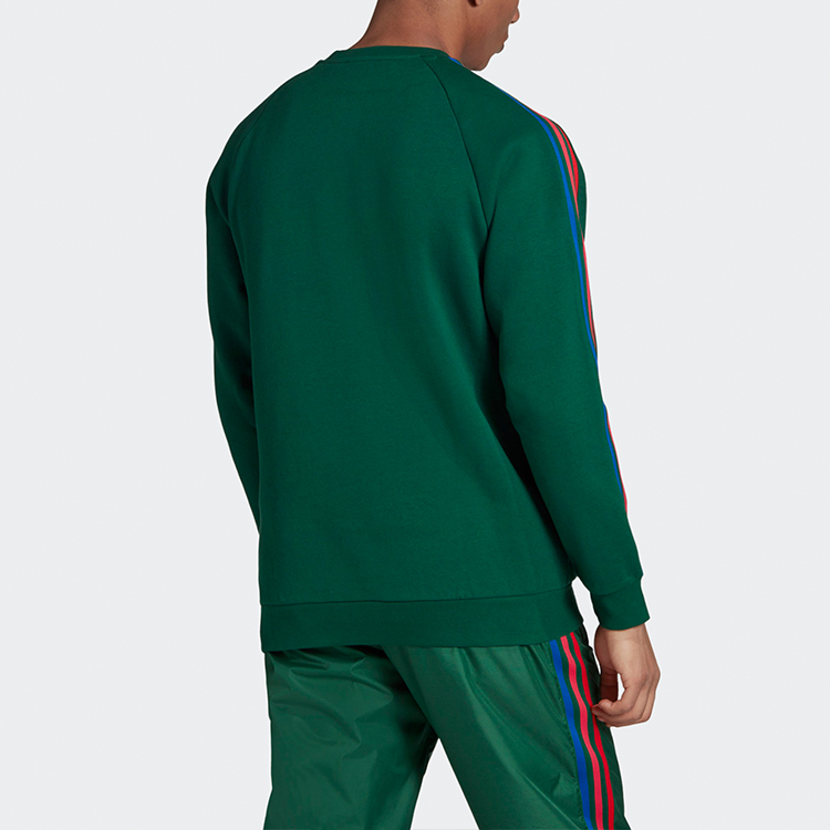 Мужской свитшот adidas originals (зеленый) — фото 4
