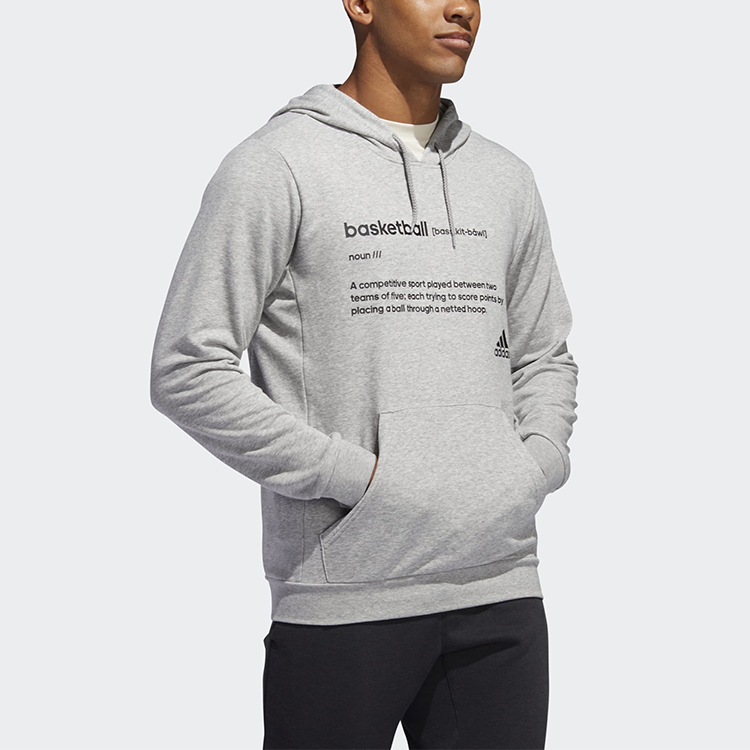 Мужское худи adidas Definition Hdy (серое) — фото 6