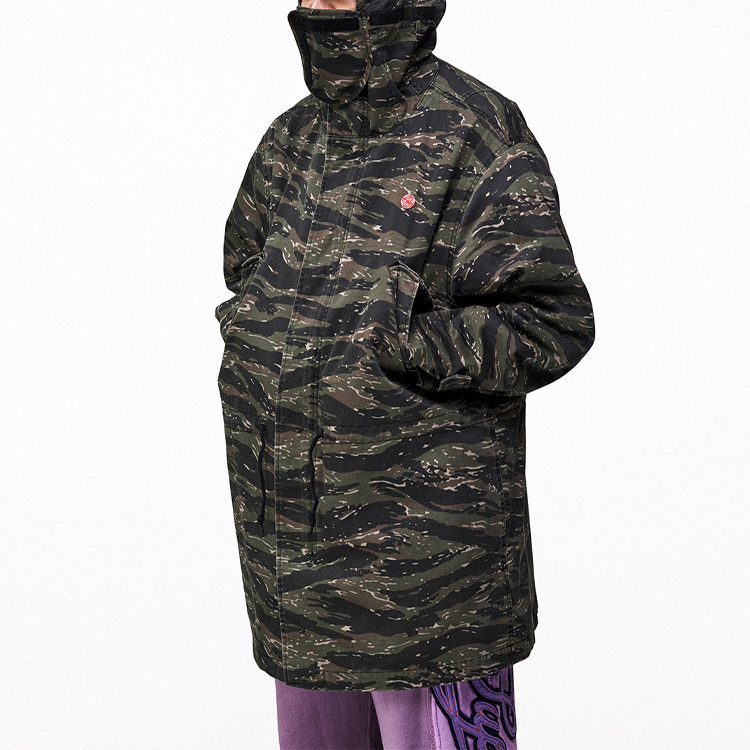 Куртка Supreme SS21 Week1 Hooded Facemask Parka (черная) — фото 9