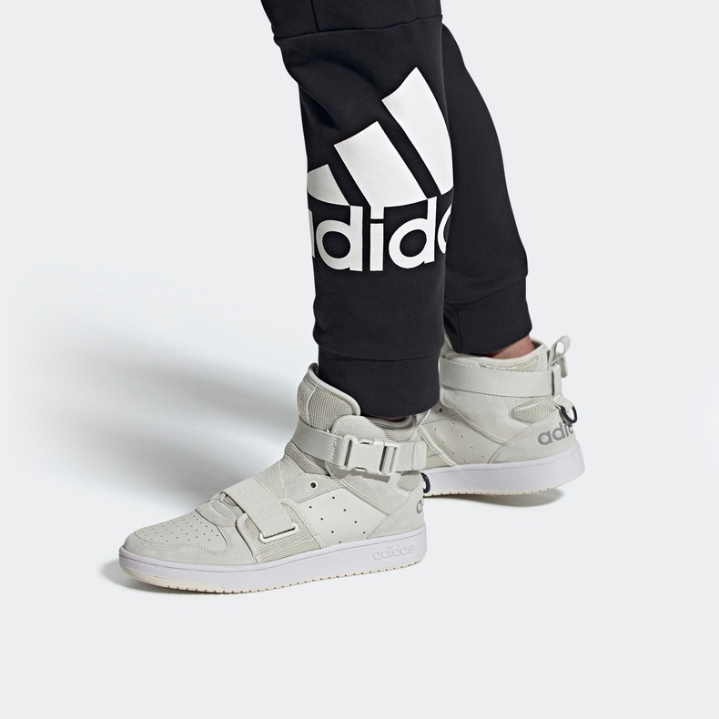 Мужские кроссовки adidas neo Hoops 2.0 Utx (бежевый / серый) — фото 7