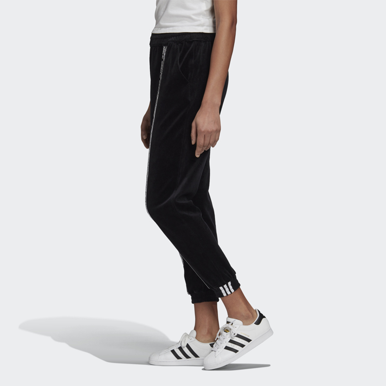 Женские штаны adidas originals Cuffed Pants (черные) — фото 5