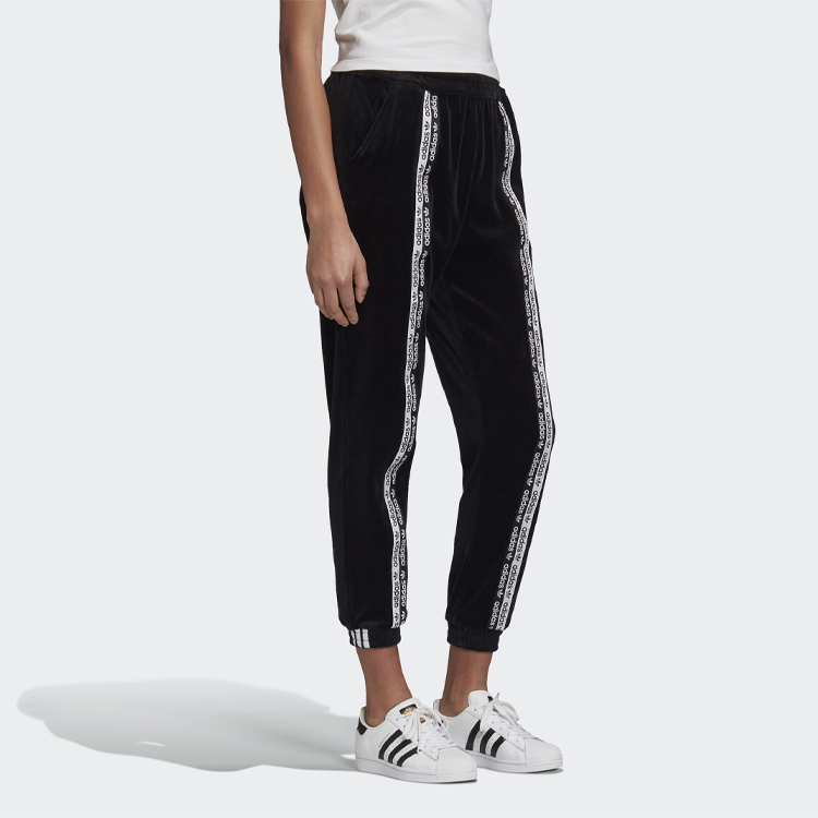 Женские штаны adidas originals Cuffed Pants (черные) — фото 6