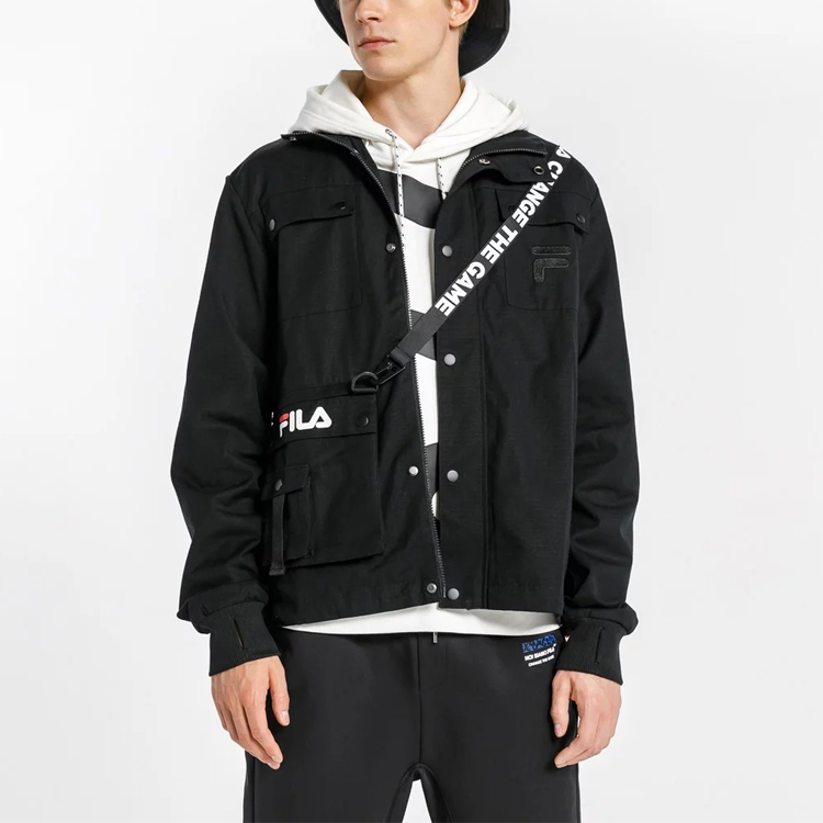 Мужская куртка Fila FUSION (черная) — фото 3