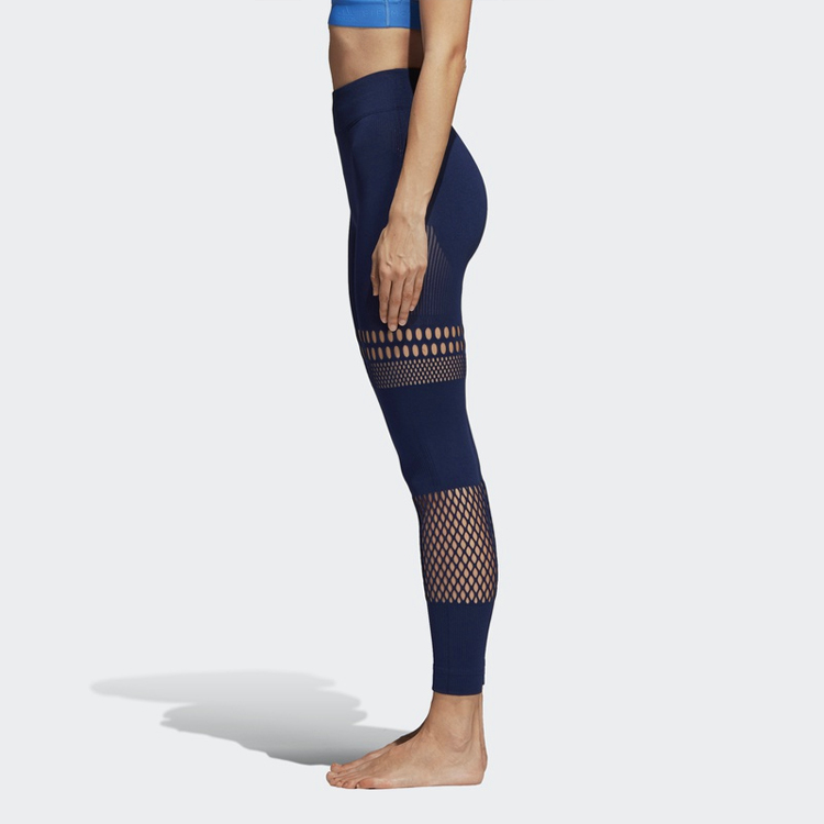 Женские леггинсы adidas x Stella McCartney Warpknit Tight (темно-синие) — фото 6
