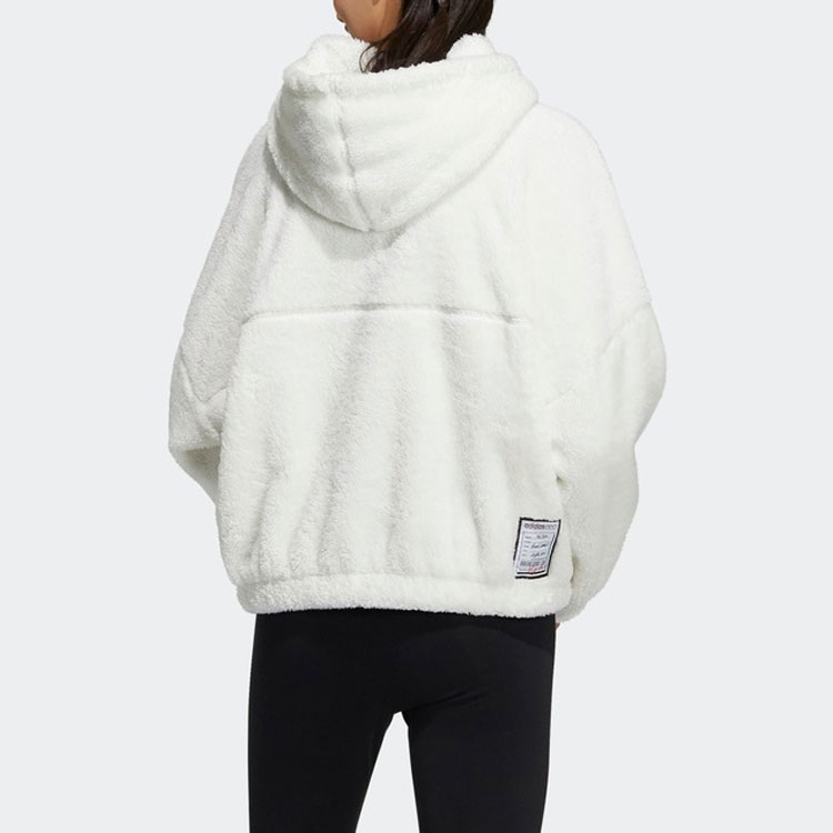 Женское худи adidas neo Hoodie (белое) — фото 4