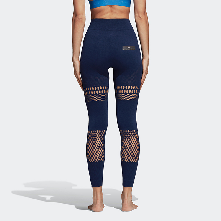 Женские леггинсы adidas x Stella McCartney Warpknit Tight (темно-синие) — фото 5