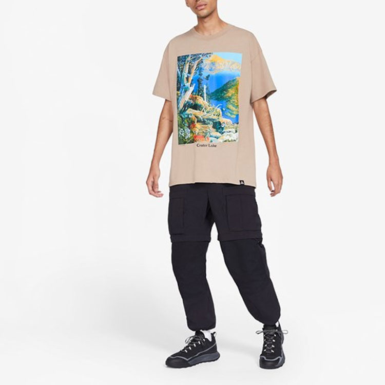 Мужская футболка Nike ACG Crater Lake T (хаки) — фото 3