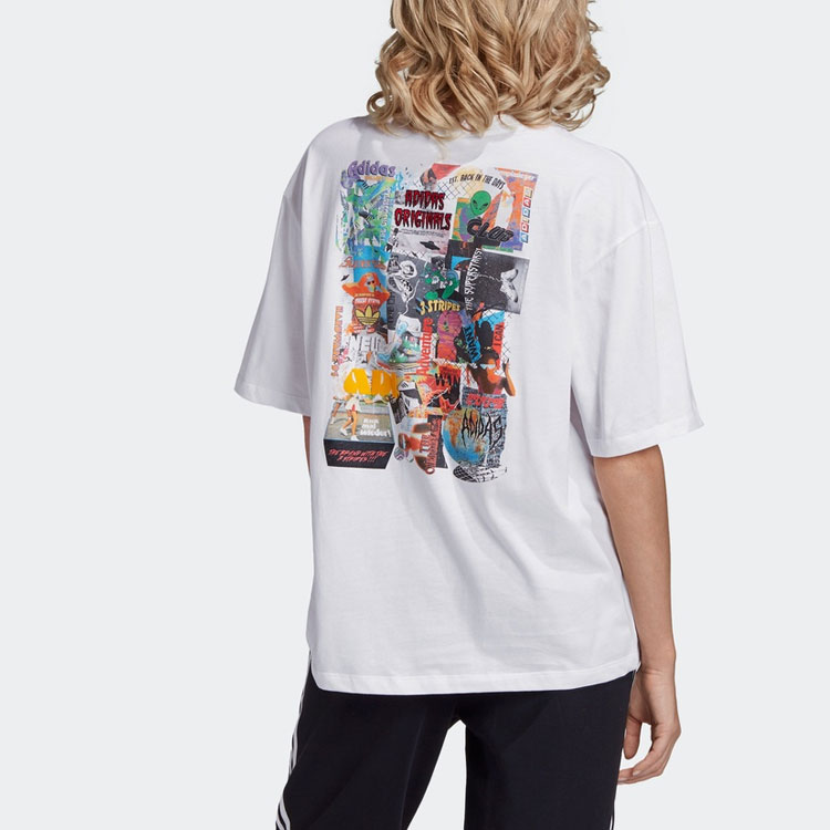 Женская футболка adidas originals T (белый) — фото 4