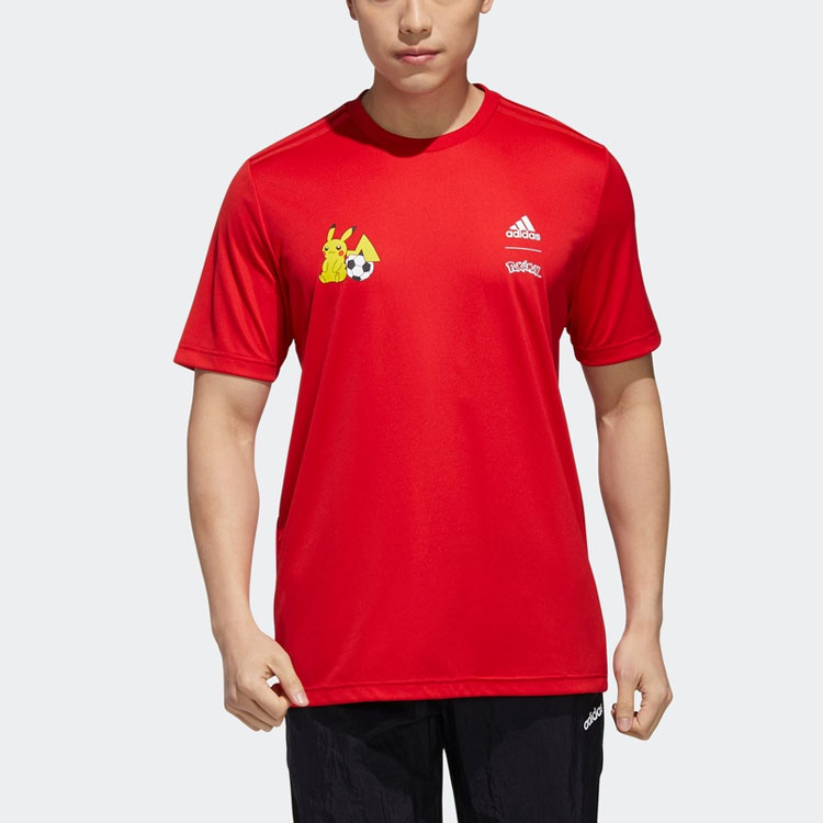 Мужская футболка adidas Тренировочная (красная) — фото 3