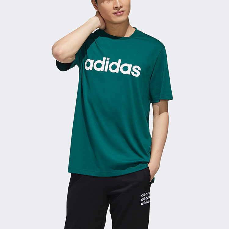 Мужская футболка adidas neo (зеленая) — фото 3