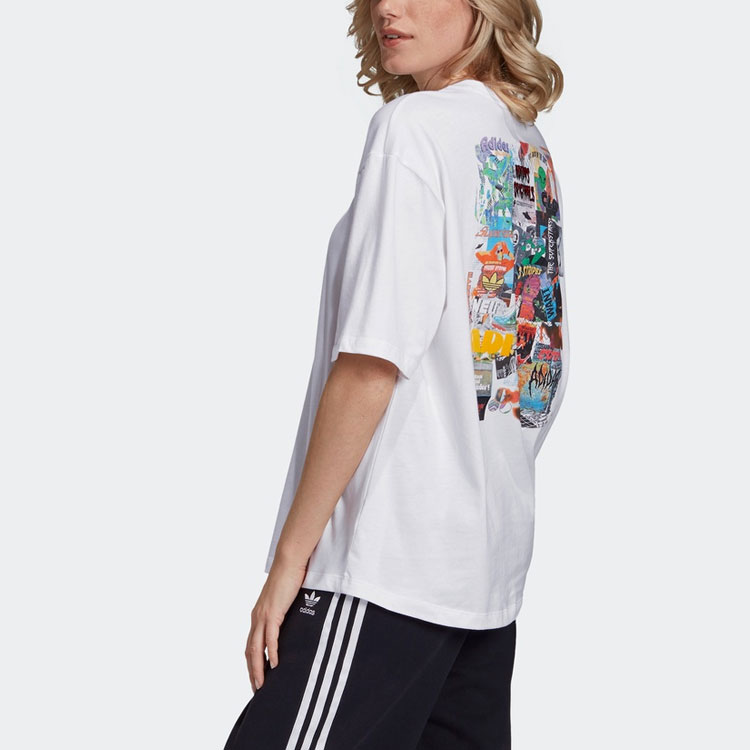Женская футболка adidas originals T (белый) — фото 6