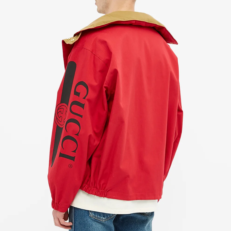 Мужская куртка Gucci Double-Sided (красная) — фото 5