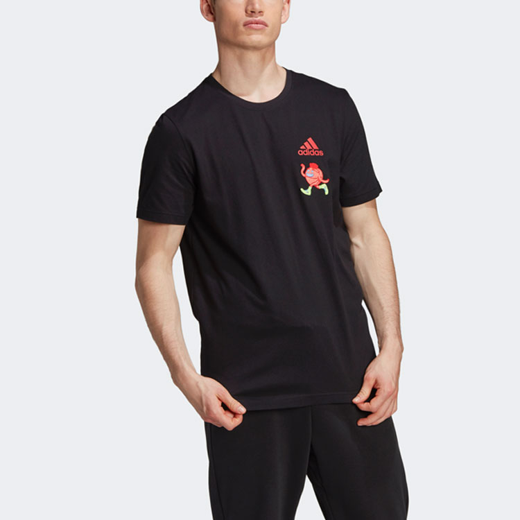 Мужская футболка adidas Embroidery (черная) — фото 4