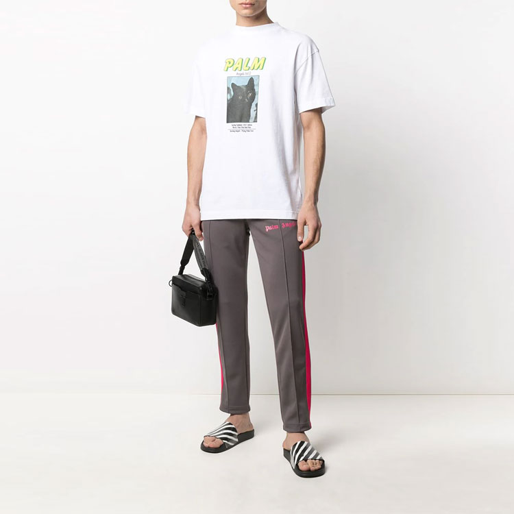 Мужская футболка PALM ANGELS SS21 (белая) — фото 3