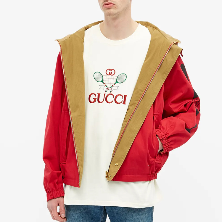 Мужская куртка Gucci Double-Sided (красная) — фото 3