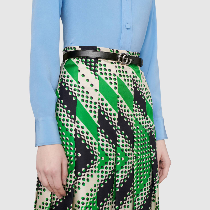 Ремень Gucci GG Marmont G 2cm (черный) — фото 6