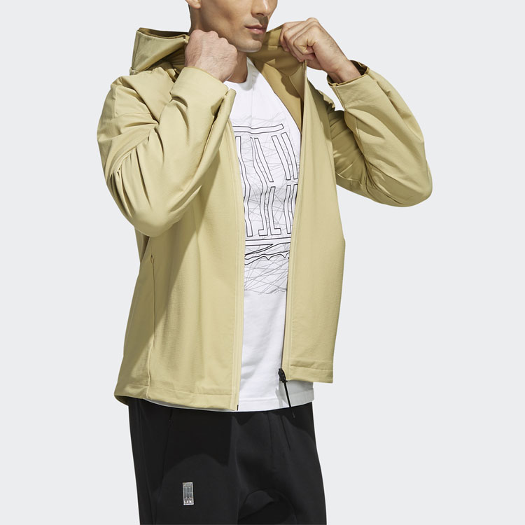 Мужская куртка adidas (бежевая) — фото 6