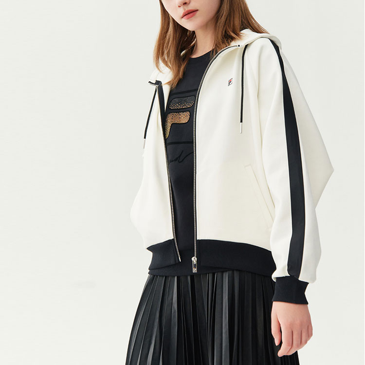 Женская куртка Fila Hooded Jacket (белая) — фото 4